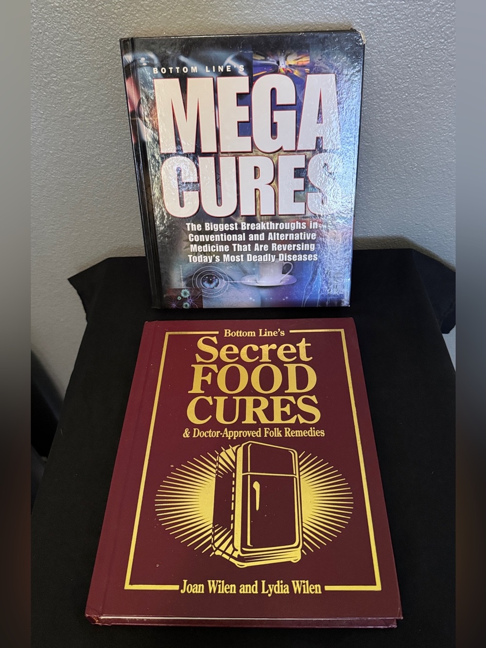 2 Hardcover Reference/Informational Books on Alternative Cures